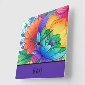 Lgbtq Quadratische Wanduhr (Winkel)