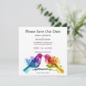 LGBTQ+ Quadratzoll Save The Date (Stehend Vorderseite)