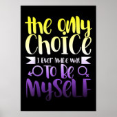 LGBTQ Que, nichtbinär, androgynisch, nicht binär Poster (Vorne)