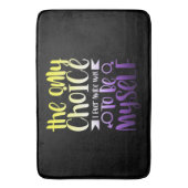 LGBTQ Queer Nonbinary Androgyon Non Binary Badematte (Vorderseite Vertikal)