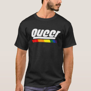 LGBTQ-Quees Design mit LGBT-Regenbogen T-Shirt