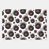 LGBTQ Quees Universum, Lesbische Flagge Sonnenblum Geschenkpapier Set (Vorderseite 3)