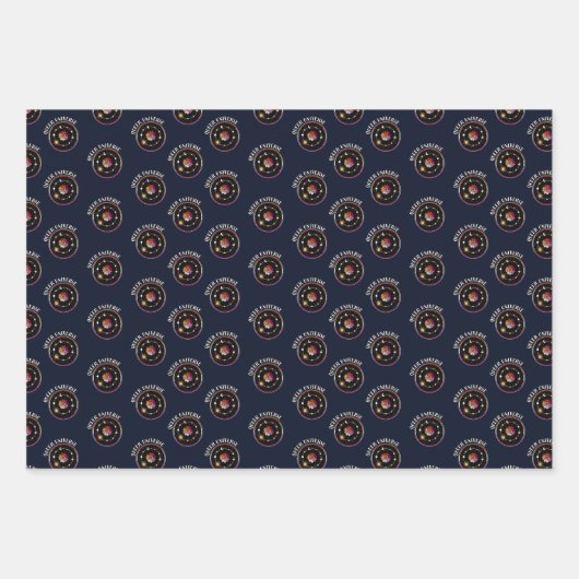 LGBTQ Quees Universum, Lesbische Flagge Sonnenblum Geschenkpapier Set (Vorderseite)