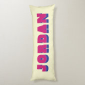 LGBTQ Rainbow Bisexual Prilag Individuelle Name Seitenschläferkissen (Rückseite (Vertikal))