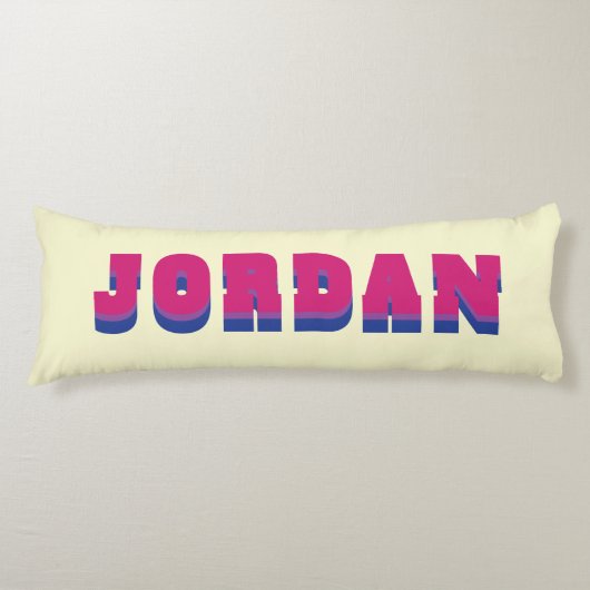 LGBTQ Rainbow Bisexual Prilag Individuelle Name Seitenschläferkissen (Vorderseite)