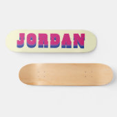 LGBTQ Rainbow Bisexual Prilag Individuelle Name Skateboard (Horizontal)