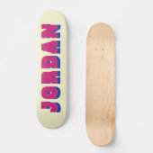 LGBTQ Rainbow Bisexual Prilag Individuelle Name Skateboard (Vorderseite)