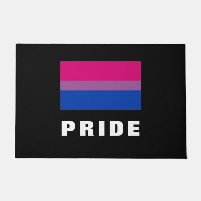 LGBTQ Rainbow Bisexueller Stolperflagge Benutzerde Fußmatte (Vorderseite)