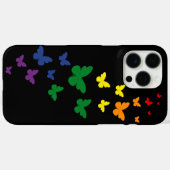 LGBTQ Rainbow Butterfly Trail Case-Mate iPhone Hülle (Rückseite (Horizontal))