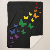 LGBTQ Rainbow Butterfly Trail Sherpadecke (Vorderseite)