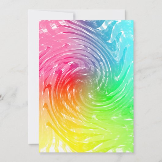 LGBTQ Rainbow Celebration Pride Party Einladung (Rückseite)