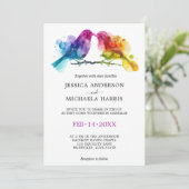 🌈 LGBTQ Rainbow Einladung (Stehend Vorderseite)