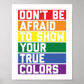 LGBTQ-Rainbow-Farben | Pride Month Geschenkidee Poster (Vorne)