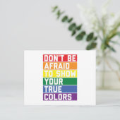 LGBTQ-Rainbow-Farben | Pride Month Geschenkidee Postkarte (Stehend Vorderseite)