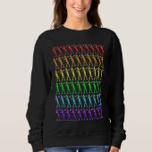 LGBTQ & Rainbow Flag composed of Dabbing crayons Sweatshirt (Vorderseite)