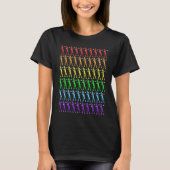 LGBTQ & Rainbow Flag composed of Dabbing crayons T-Shirt (Vorderseite)