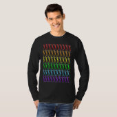 LGBTQ & Rainbow Flag composed of Dabbing crayons T-Shirt (Vorne ganz)
