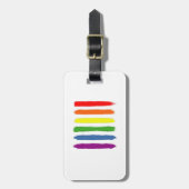 LGBTQ Rainbow Flag Gay Pride Equality Gift Gepäckanhänger (Vorderseite vertikal)