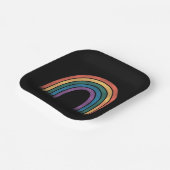 LGBTQ Rainbow Flag Gay Pride LGBT Awareness Allied Pappteller (Gewinkelt)