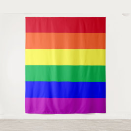 LGBTQ Rainbow Flag Gay Pride Parade LGBTQIA+ Party Wandteppich