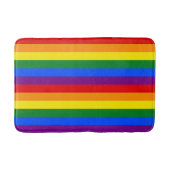 LGBTQ+ Rainbow Flag Stripes for Pride Month -  Badematte (Vorderseite)