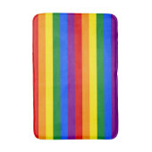 LGBTQ+ Rainbow Flag Stripes for Pride Month -  Badematte (Vorderseite Vertikal)