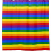LGBTQ+ Rainbow Flag Stripes for Pride Month -  Duschvorhang (Vorderseite)