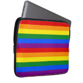 LGBTQ+ Rainbow Flag Stripes for Pride Month -  Laptopschutzhülle (Vorne Rechts)