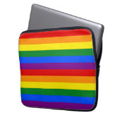 LGBTQ+ Rainbow Flag Stripes for Pride Month -  Laptopschutzhülle (Vorderseite Links)