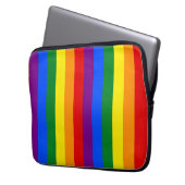 LGBTQ+ Rainbow Flag Stripes for Pride Month -  Laptopschutzhülle (Vorderseite Links)