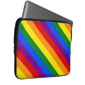 LGBTQ+ Rainbow Flag Stripes for Pride Month -  Laptopschutzhülle (Vorne Rechts)