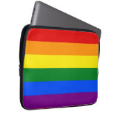 LGBTQ+ Rainbow Flag Stripes for Pride Month -  Laptopschutzhülle (Vorne Rechts)