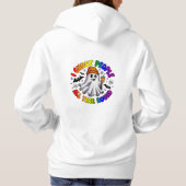 LGBTQ Rainbow Funny Halloween - I Ghost People Hoodie (Rückseite)