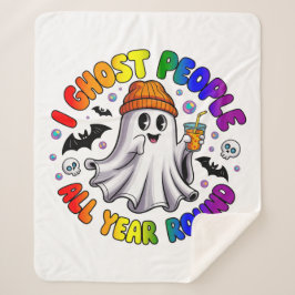 LGBTQ Rainbow Funny Halloween - I Ghost People Sherpadecke