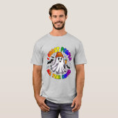 LGBTQ Rainbow Funny Halloween - I Ghost People T-Shirt (Vorne ganz)