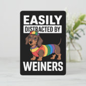 LGBTQ Rainbow Gay Einladung (Stehend Vorderseite)