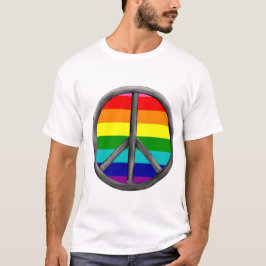 Lgbtq Rainbow Gay Friedenszeichen T-Shirt