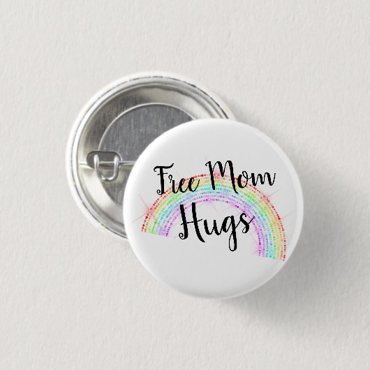 LGBTQ Rainbow Gay oder Lesben Button (Vorne & Hinten)