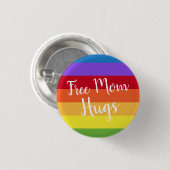 LGBTQ Rainbow Gay oder Lesben Button (Vorne & Hinten)