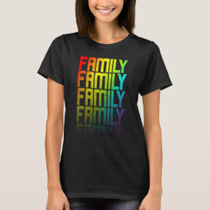Lgbtq+-Rainbow-Gay Pride-Textfade Graphic T-Shirt