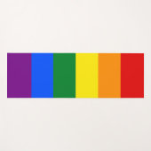 LGBTQ-Rainbow-Gay Pride Yogamatte (Vorderseite (Horizontal))
