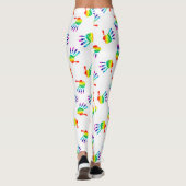 LGBTQ+ Rainbow-Hände Leggings (Rückseite)
