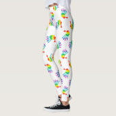LGBTQ+ Rainbow-Hände Leggings (Links)