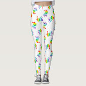 LGBTQ+ Rainbow-Hände Leggings (Vorderseite)