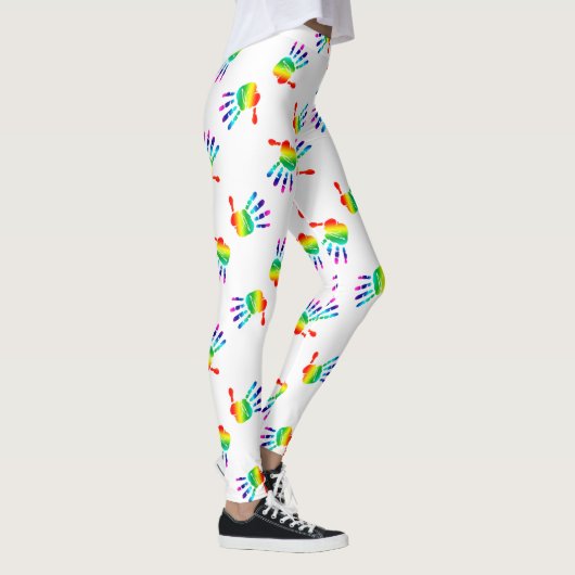 LGBTQ+ Rainbow-Hände Leggings (Rechts)