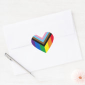 Lgbtq Rainbow Inklusives Diversity Gay Pride Herz-Aufkleber (Umschlag)
