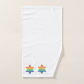 LGBTQ Rainbow Jewish Star Handtuch Badhandtuch Set (Handtuch)
