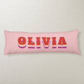 LGBTQ Rainbow Lesbian Pride Flag Individuelle Name Seitenschläferkissen (Rückseite)