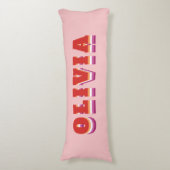 LGBTQ Rainbow Lesbian Pride Flag Individuelle Name Seitenschläferkissen (Vorderseite Vertikal)