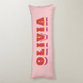 LGBTQ Rainbow Lesbian Pride Flag Individuelle Name Seitenschläferkissen (Rückseite (Vertikal))